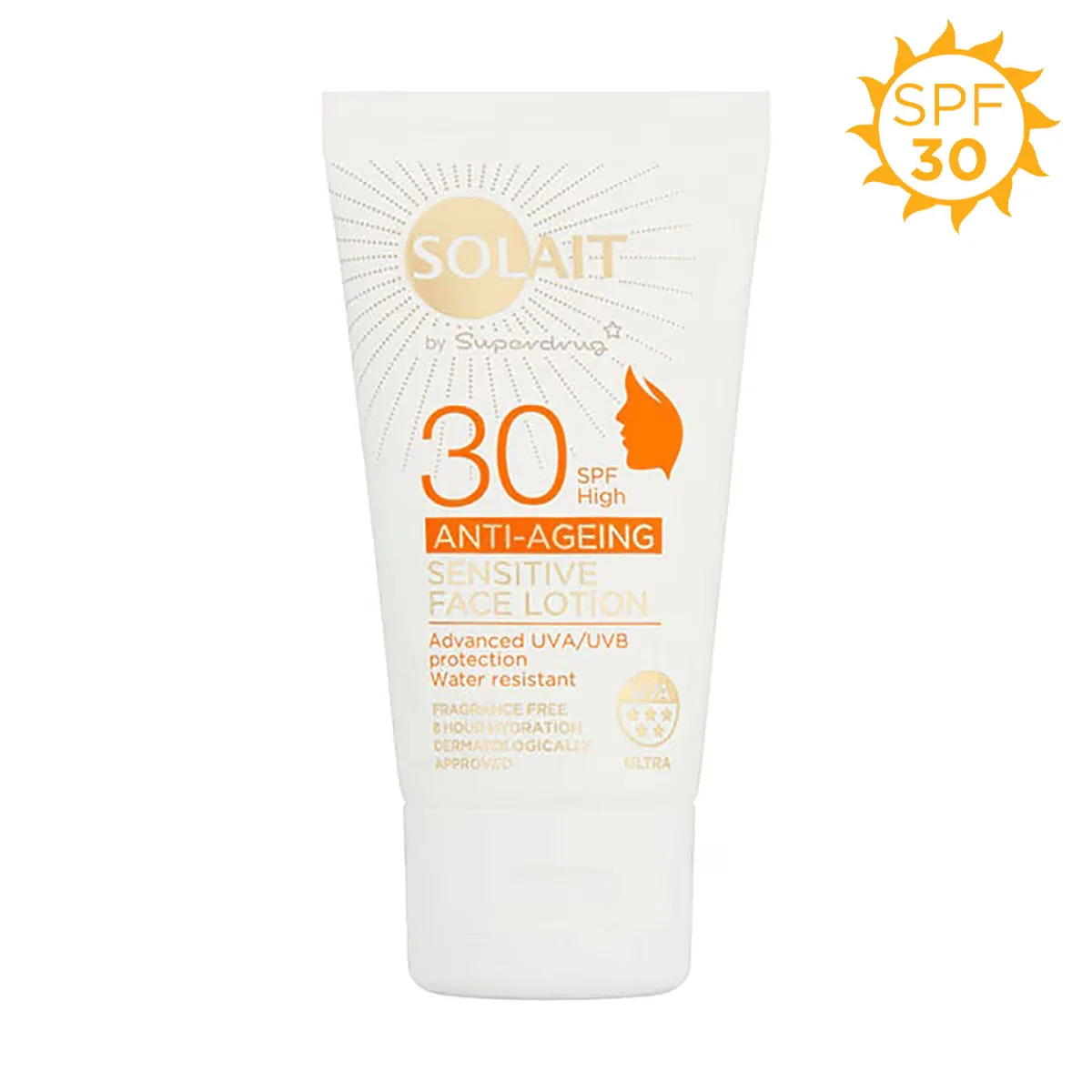 Solait Anti-age Face Sun Lotion For Sensitive Skin Spf30 50 ml