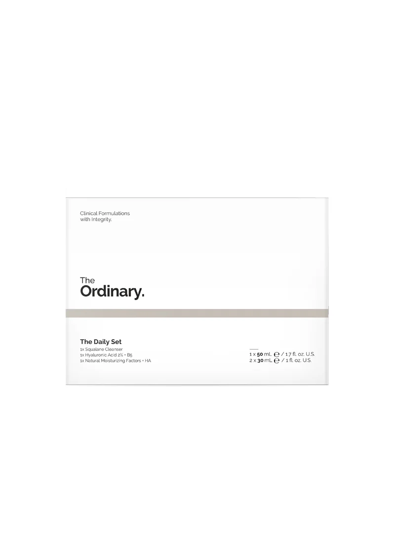 The Ordinary المجموعة اليومية للعناية بالبشرة سيروم +كريم +منظف من ذا اورديناري