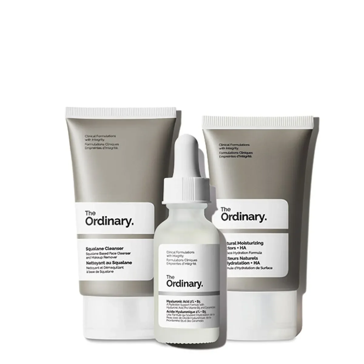 The Ordinary المجموعة اليومية للعناية بالبشرة سيروم +كريم +منظف من ذا اورديناري