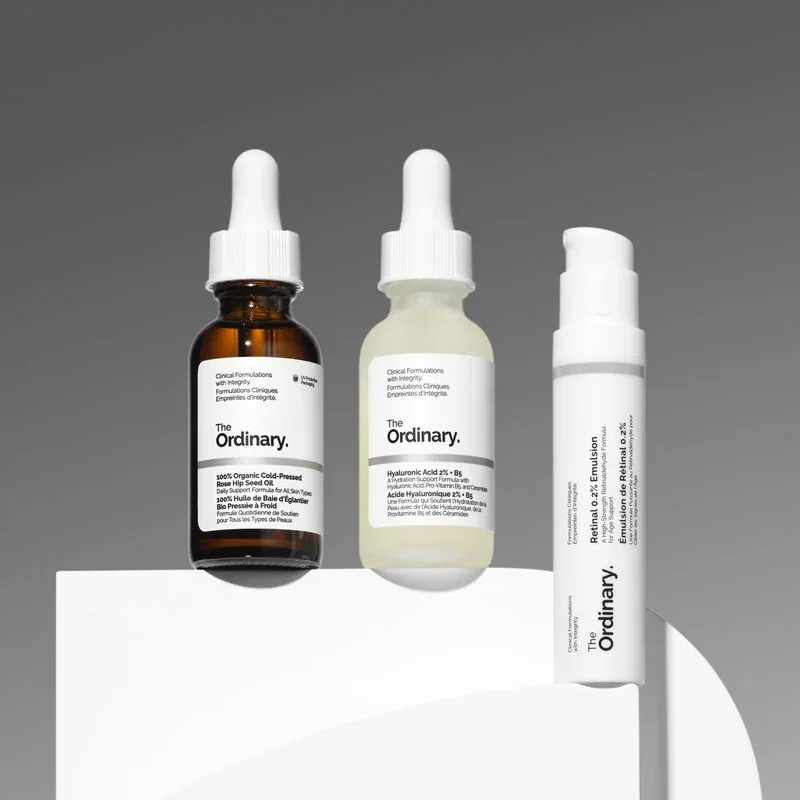 The Ordinary المجموعة الليلية لترطيب البشرة وتفتيحها واستهداف علامات الشيخوخة من ذا اورديناري