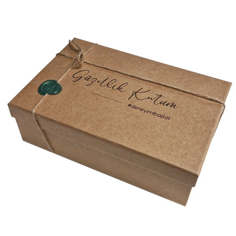 Kraft Cardboard Beauty Box - Eco-Friendly Gift Packaging