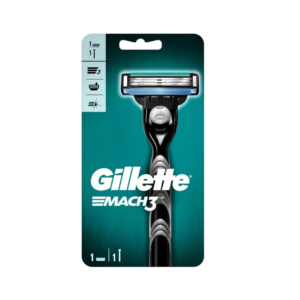 Gillette Microfin Razor Mach 3 for Men with Skin Protector