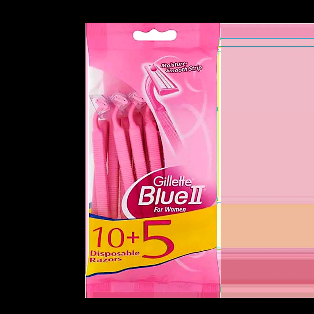 Gillette Blue Women's Razor Blades 10+5