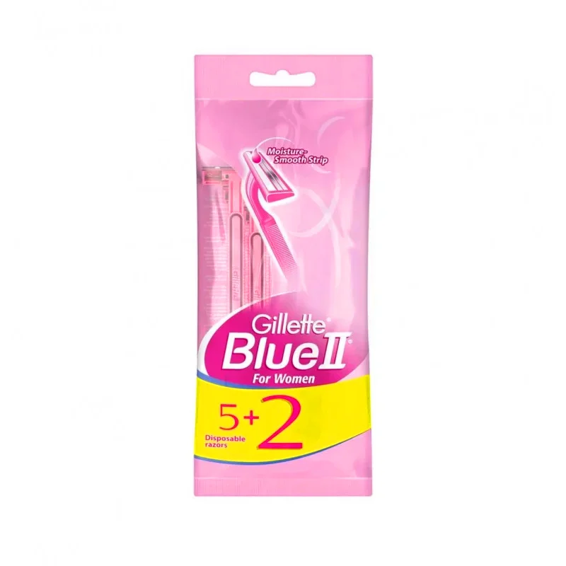 Gillette Blue Women's Razor Blades 5+2