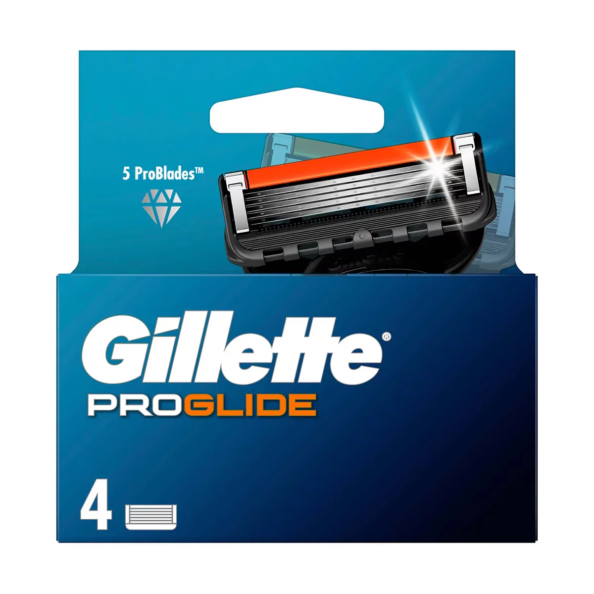 Gillette Fusion Proglide Razor Blade Replacement 4 pcs