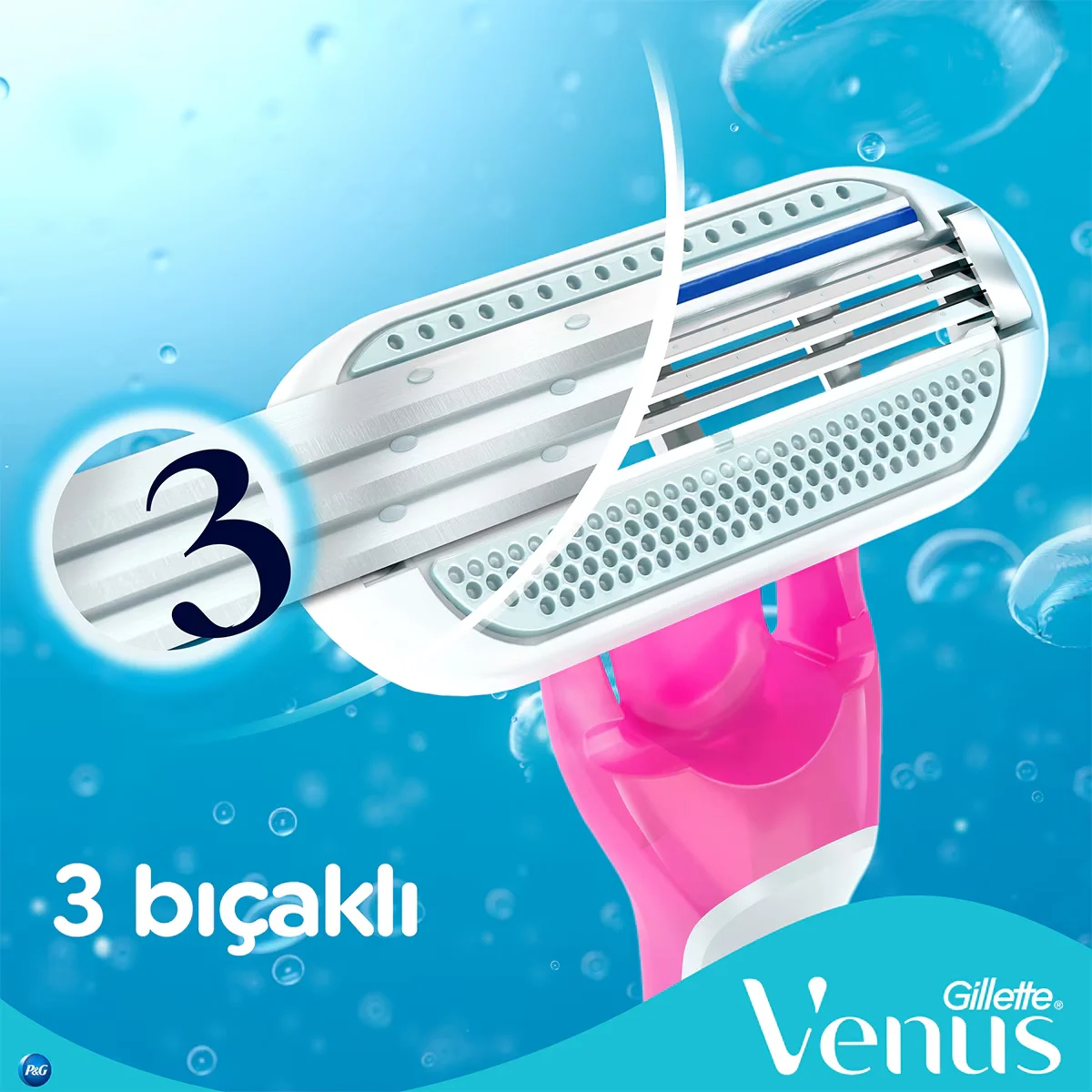 Gillette ماكينة حلاقة جيليت فينوس تروبيكال للاستخدام مرة واحدة، 3 قطع