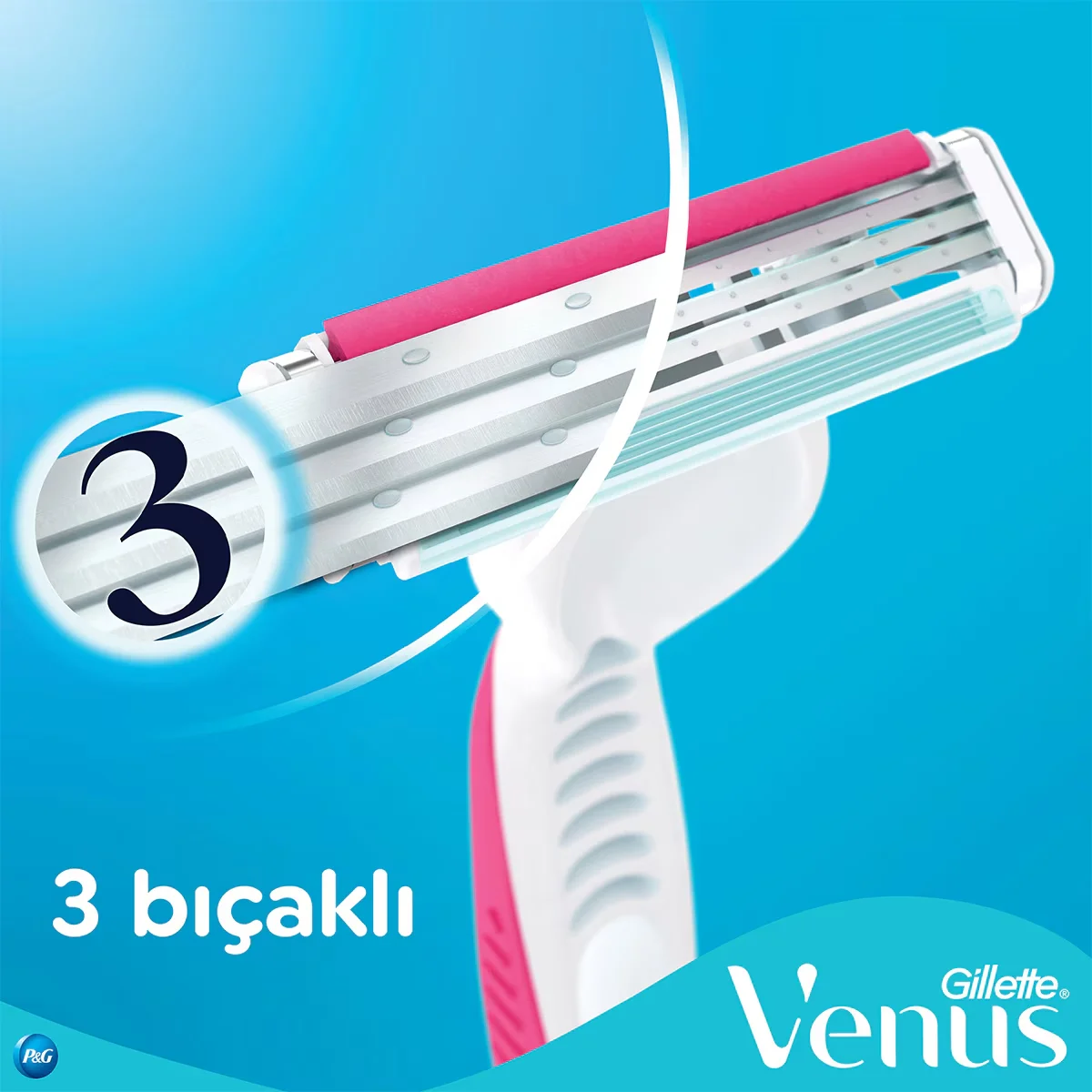 Gillette Venus Colorful 3 blade Disposable Women's Razor 4 + 2 pcs