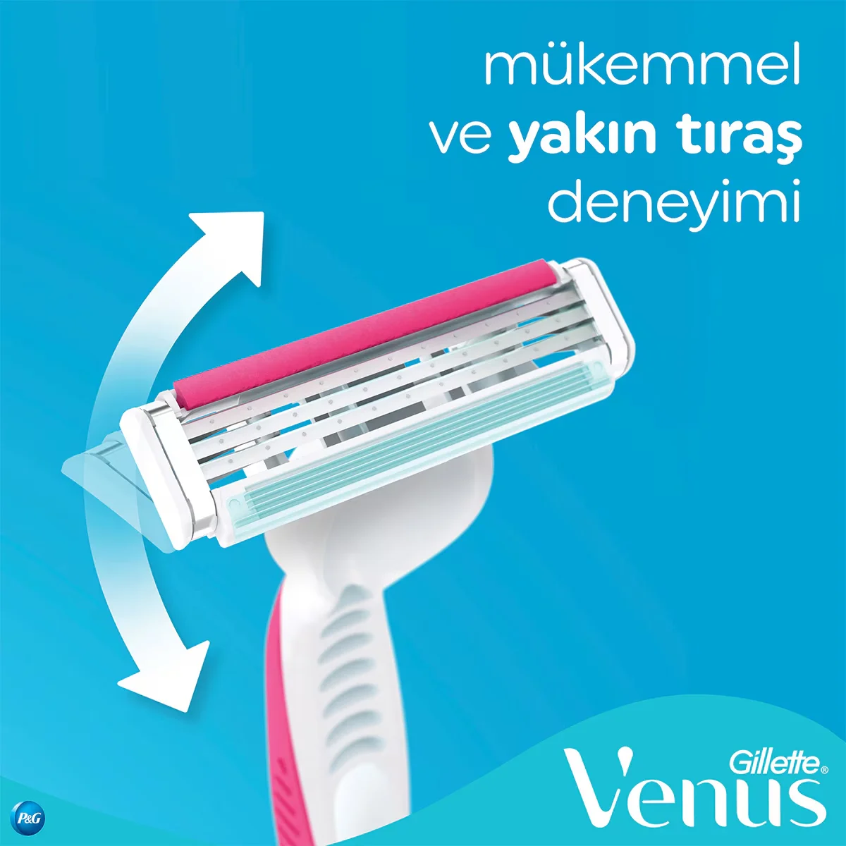 Gillette Venus Colorful 3 blade Disposable Women's Razor 4 + 2 pcs