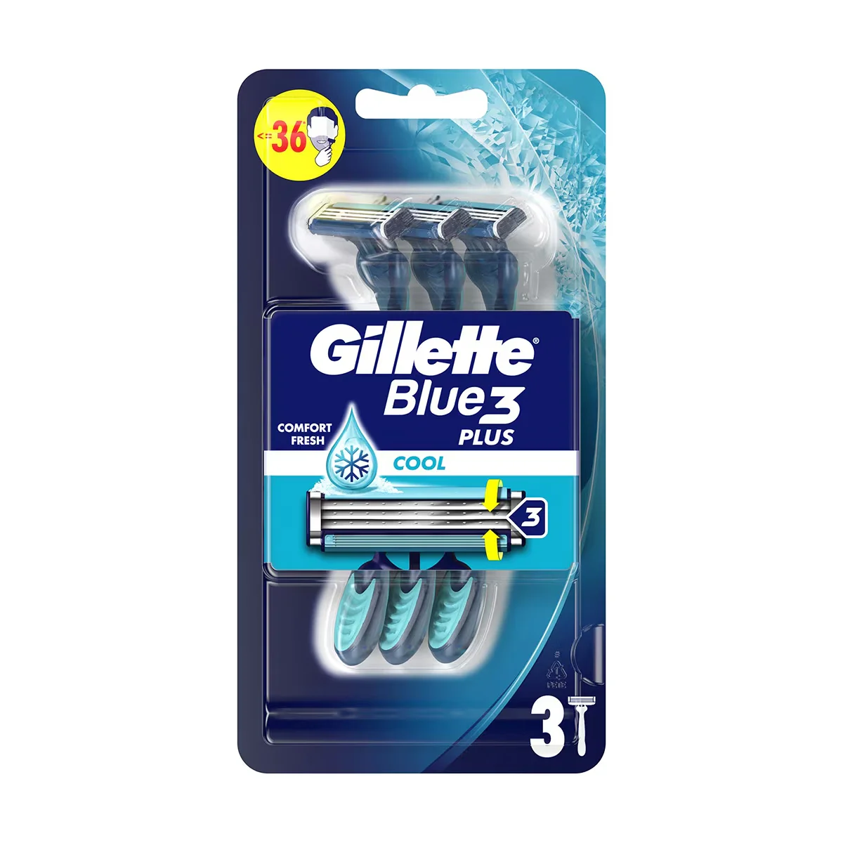 Gillette Razor Blue 3 Cool 3 Pack