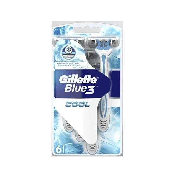 Gillette Razor Blue 3 Cool 6 Pcs