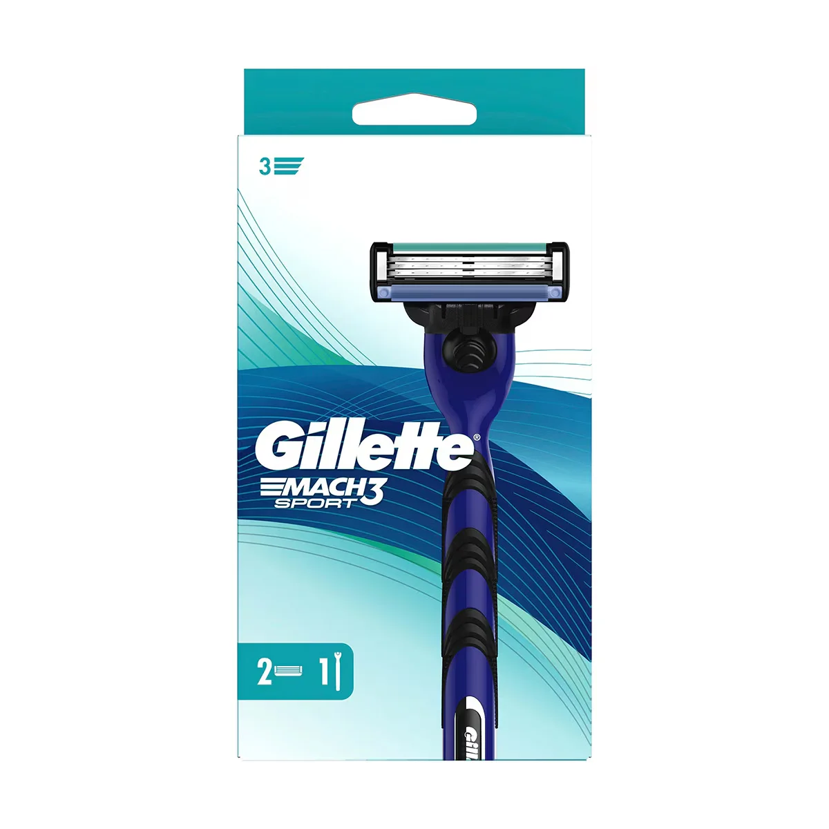 Gillette Mach3 razor + Spare Razor Blade 2-pack