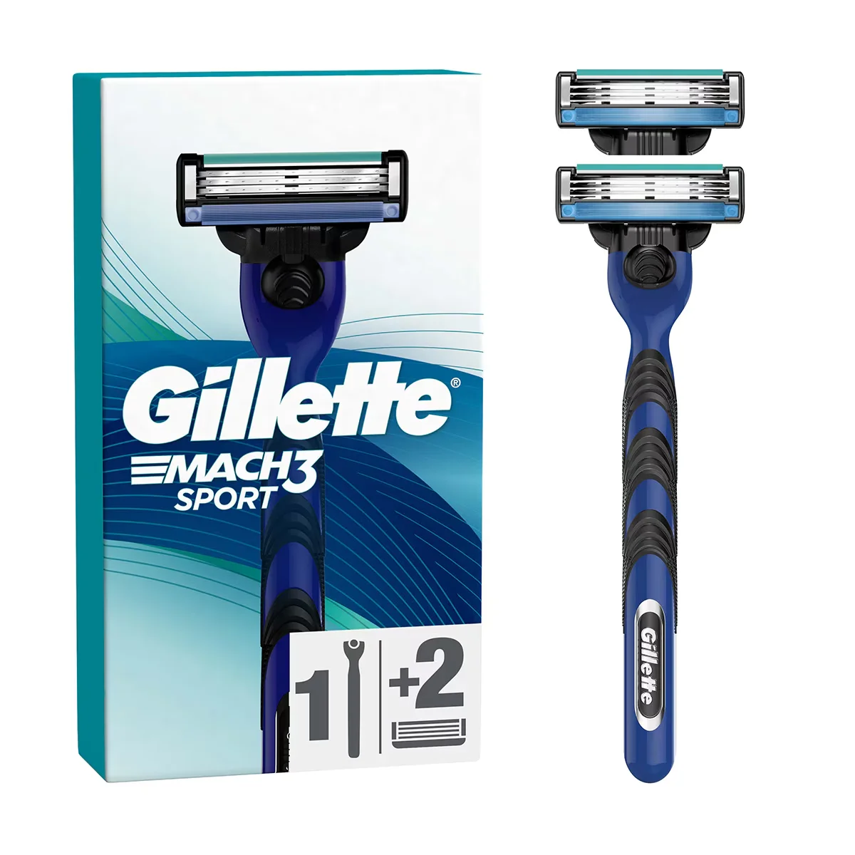 Gillette Mach3 razor + Spare Razor Blade 2-pack