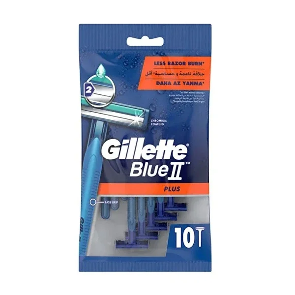 Gillette Razor Blue 2 Plus 10 Pcs