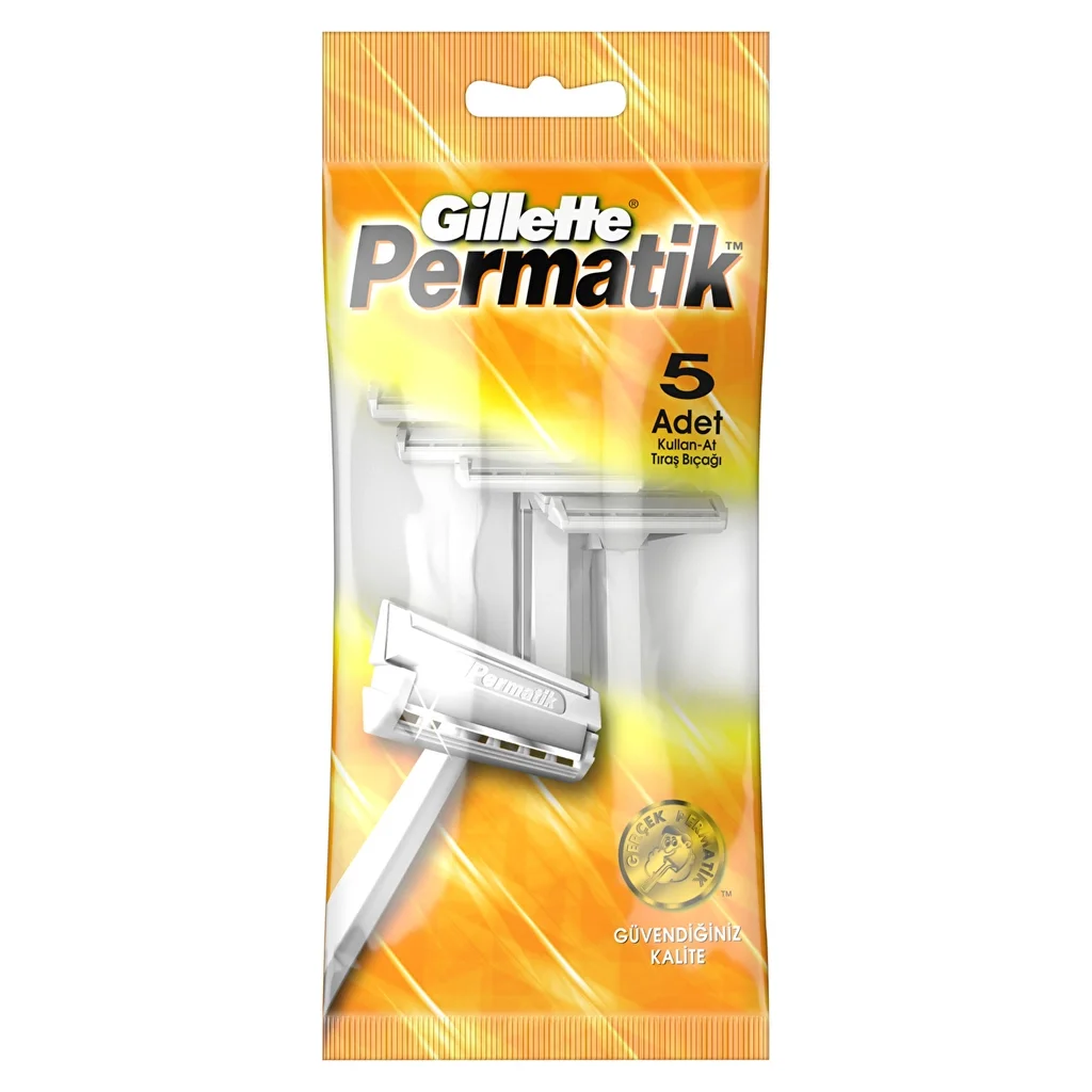 Gillette Permatik 1 disposable Razor 5 pack