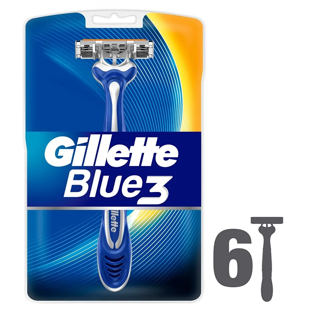 Gillette Blue3 Disposable Razor 6-pack