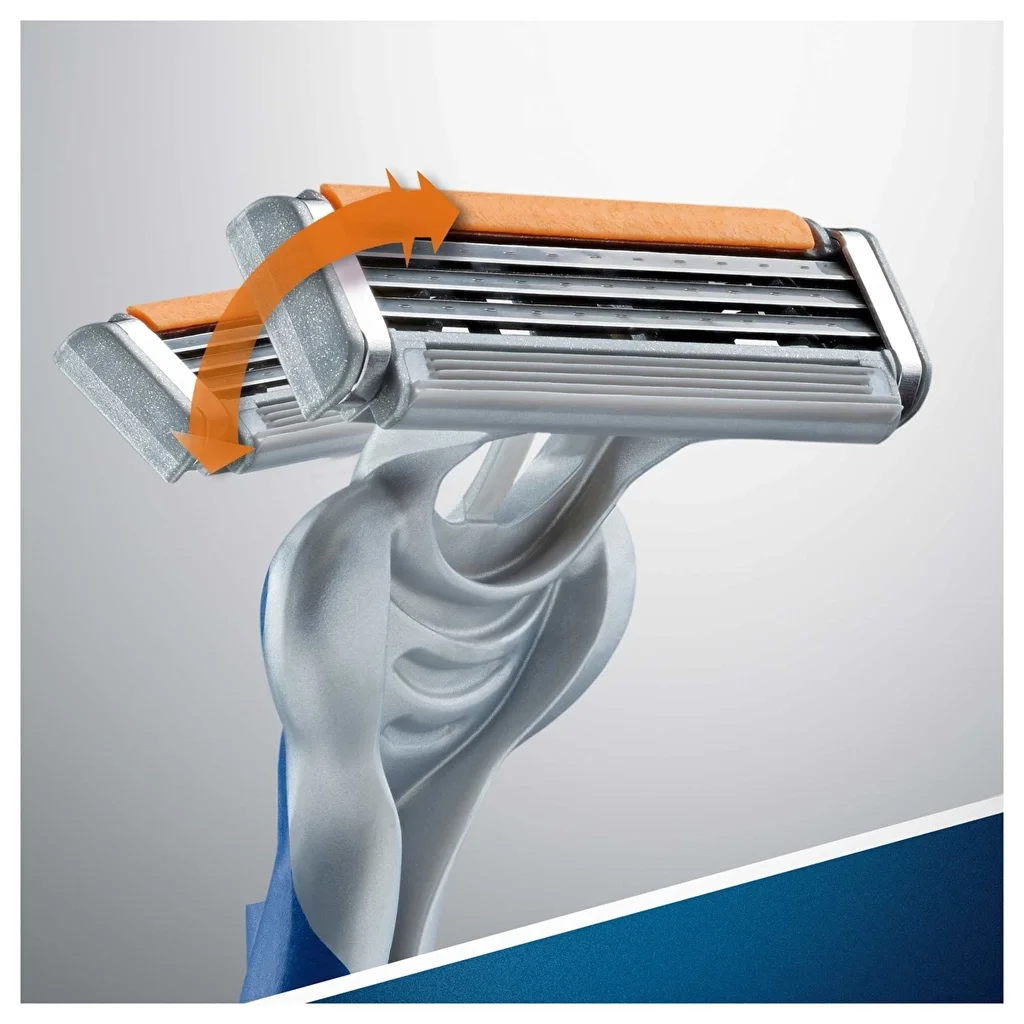 Gillette ماكينة حلاقة جيليت بلو 3 للاستخدام مرة واحدة عبوة من 6 قطع
