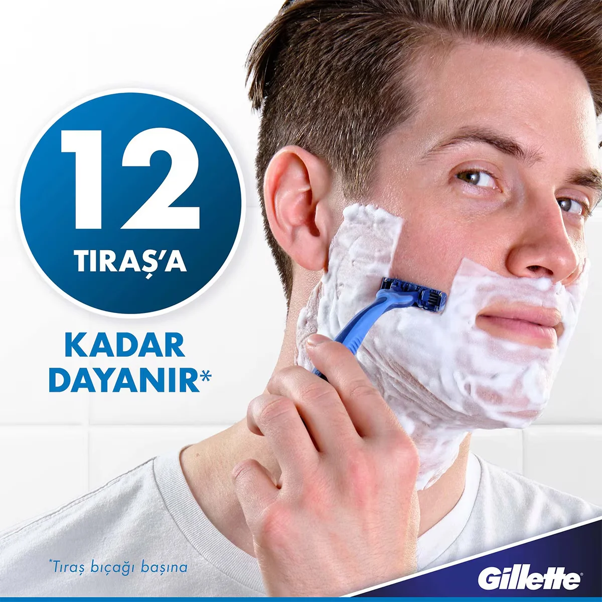 Gillette ماكينة حلاقة جيليت بلو 3 كومفورت للاستخدام مرة واحدة، 12 قطعة