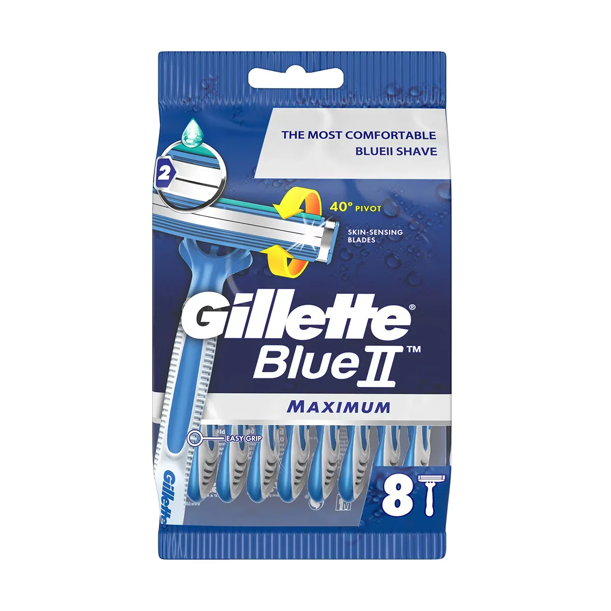 Gillette Razor Blue 2 Maximum Sensitive 8 Blades