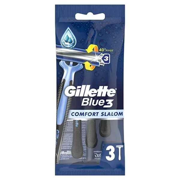 Gillette Blue3 Slalom Disposable Razor 3-Pack 3-Pack