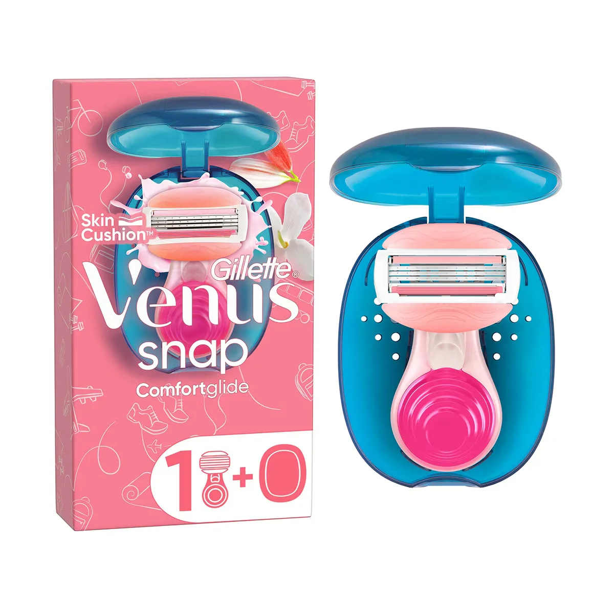 Gillette Venus ComfortGlide Snap Breeze Rasierer für Reisen