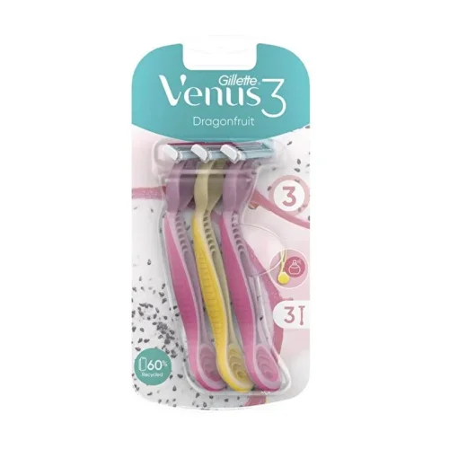 Gillette Simply Venus 3 Dragonfruit Disposable Razor Set Of 3