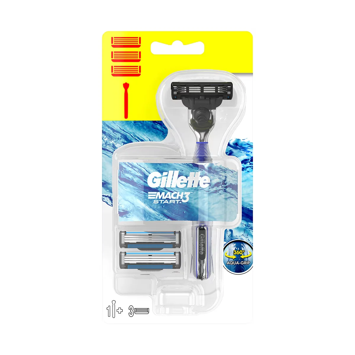 Gillette Mach3 start + 3 spare Razor Blades