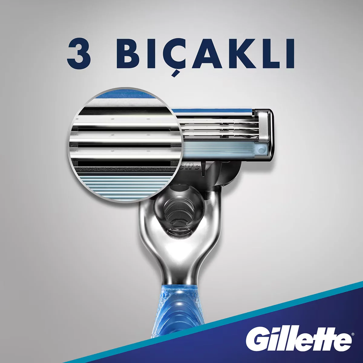 Gillette جيليت ماك 3 بدء التشغيل + 3 شفرات حلاقة احتياطية