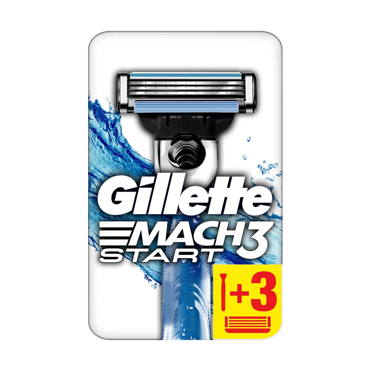 Gillette جيليت ماك 3 بدء التشغيل + 3 شفرات حلاقة احتياطية