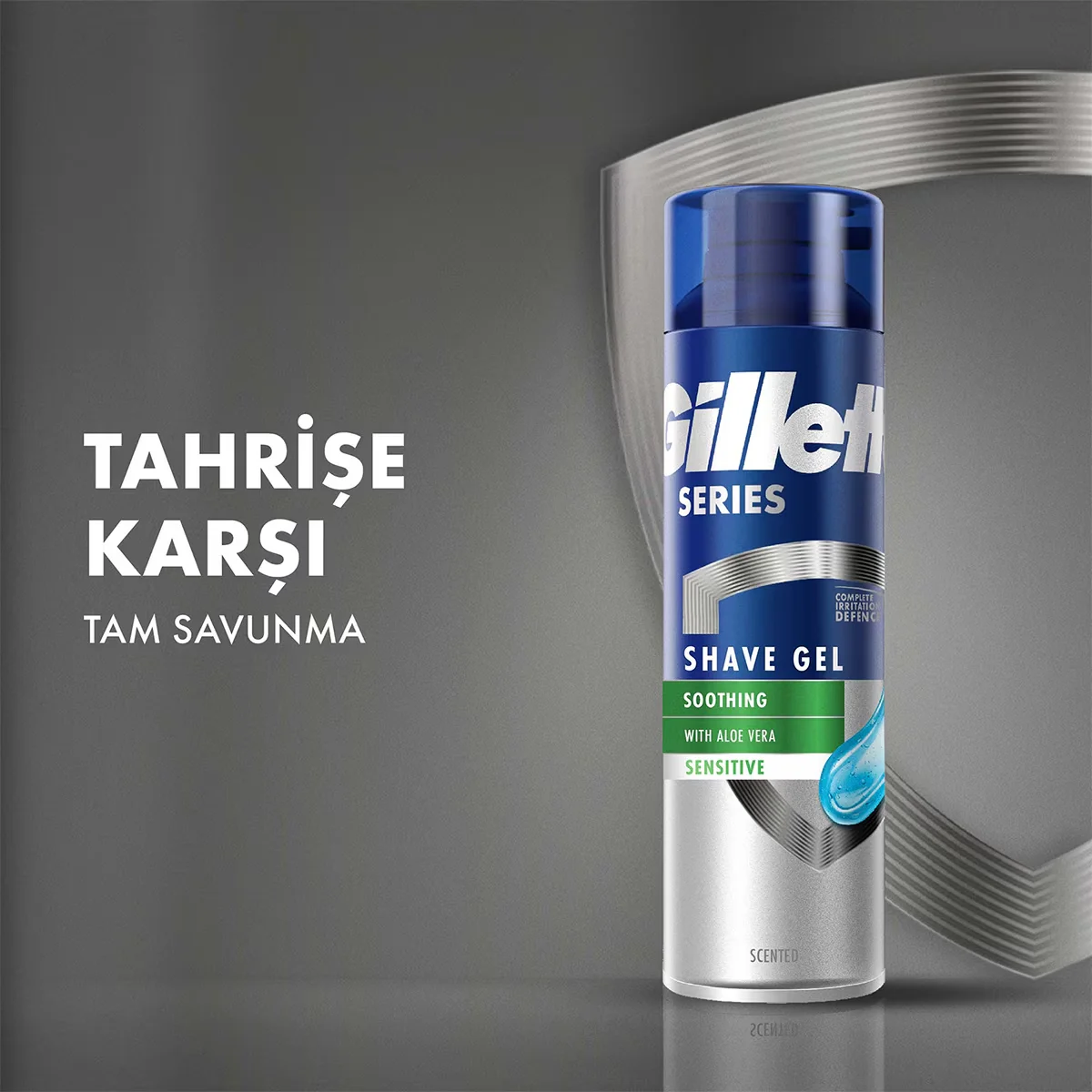Gillette جل الحلاقة جيليت للبشرة الحساسة 200 مل تركيبة الصبار المهدئة