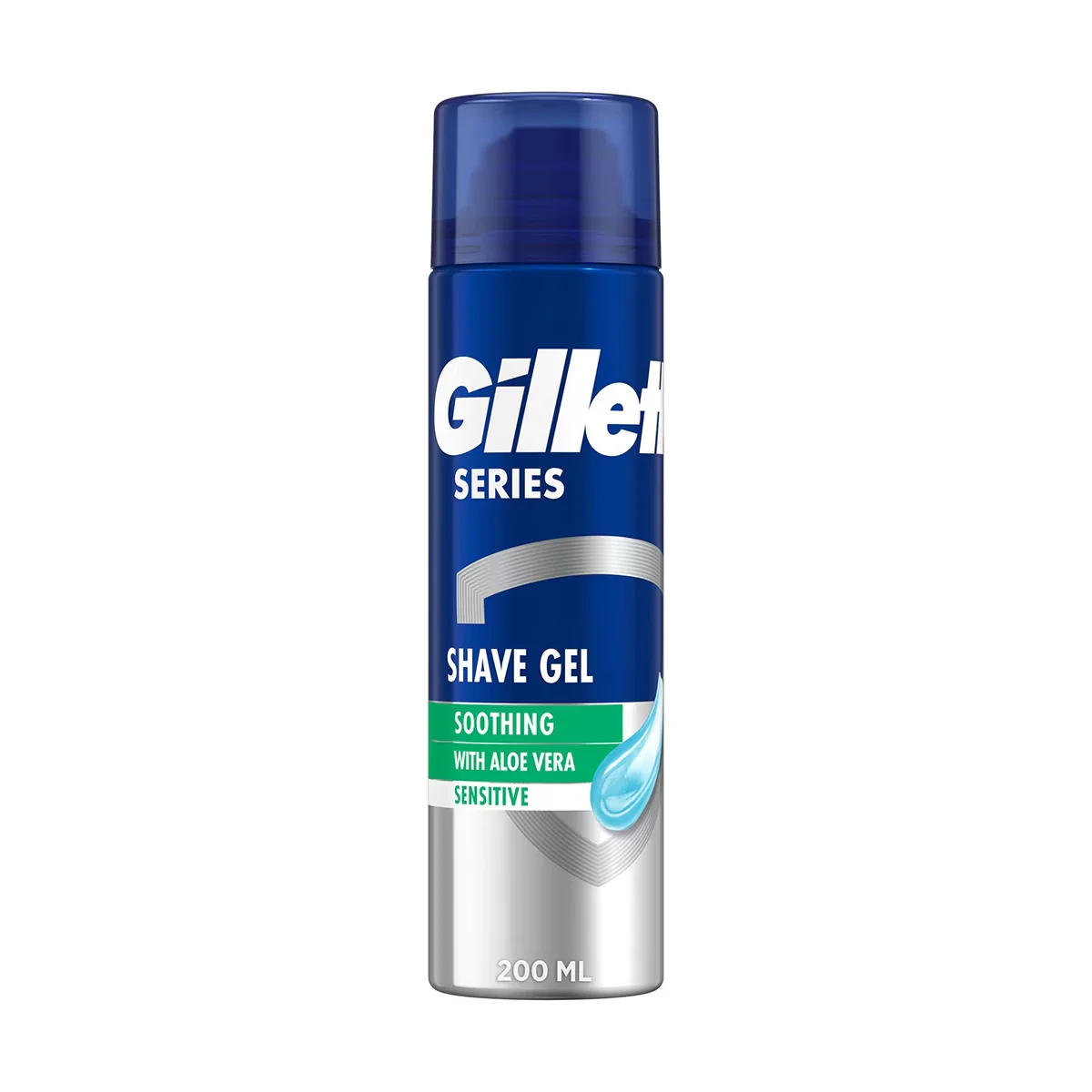 Gillette Sensitive Shaving Gel 200ml - Soothing Aloe Formula