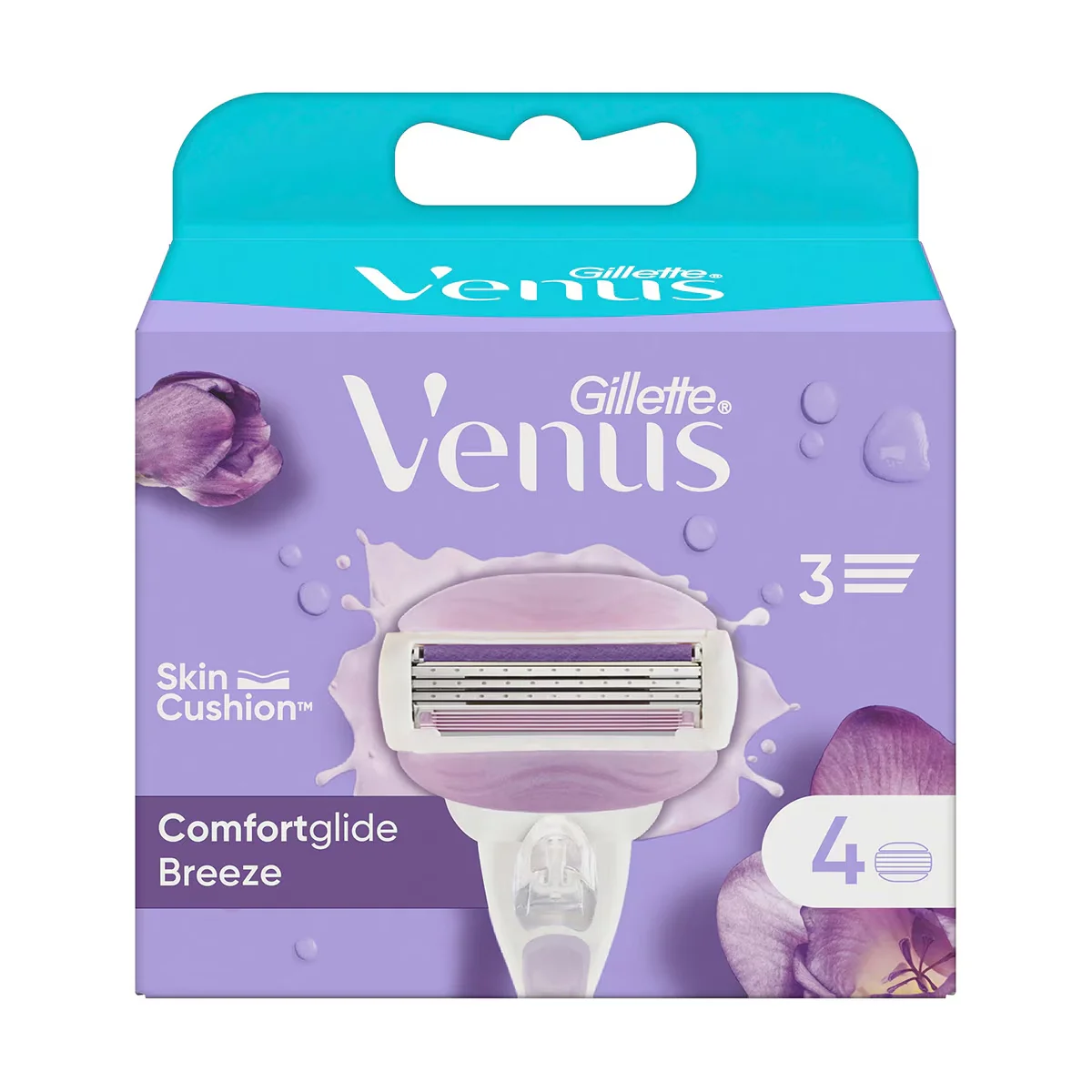 Gillette Venus Comfortglide Breeze Women's Refill Razor Blade Pack Of 4