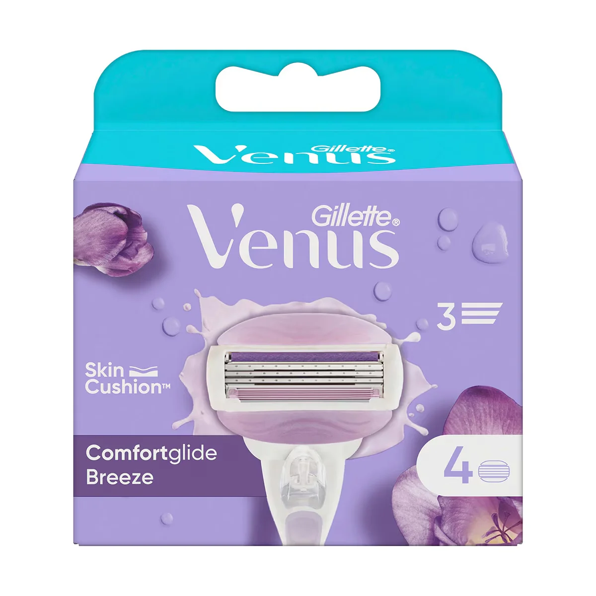 Gillette Venus Comfortglide Breeze Women's Refill Razor Blade Pack Of 4