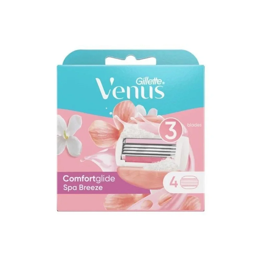 Gillette Venus Breeze Razor Blades, 4 Pieces
