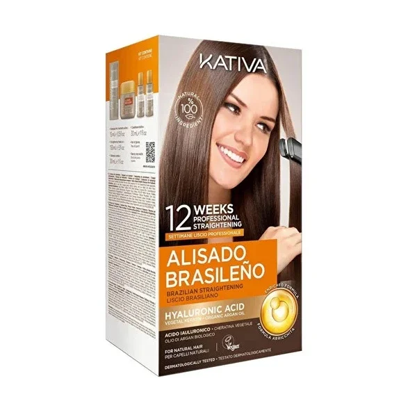Kativa Brazilian Hair Straightening Set 225 ml