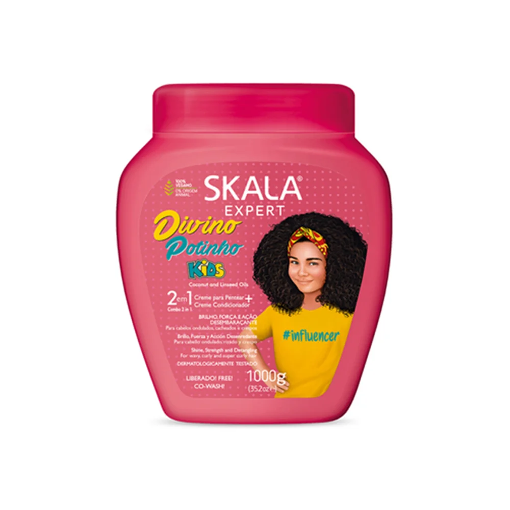 Scalpa Kids Hair Cream for Moisturizing and Detangling Curly and Wavy Hair, 1000g