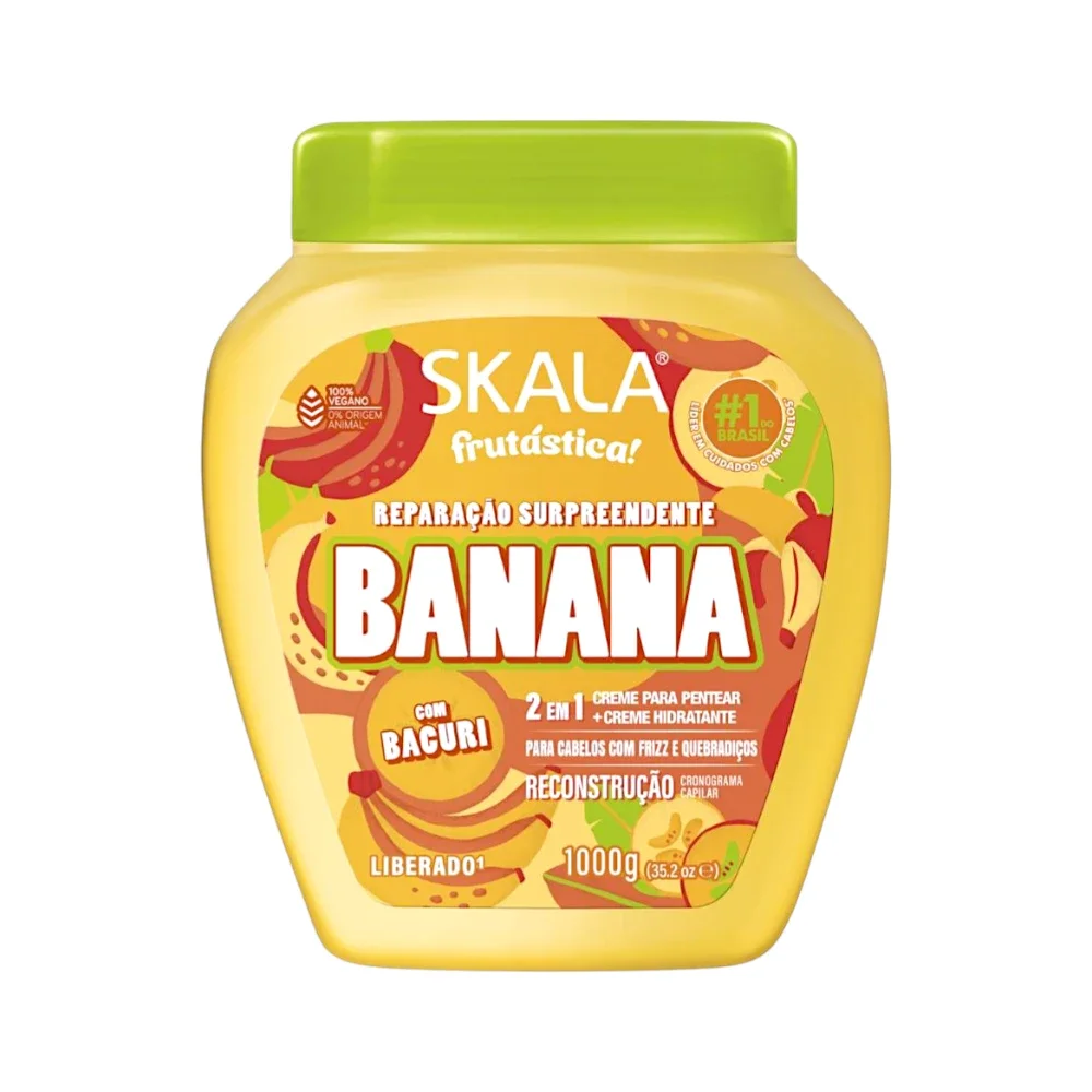 Banana Cream and Balm for Curly and Wavy Damaged Hair by Scala Expert 1000 grams