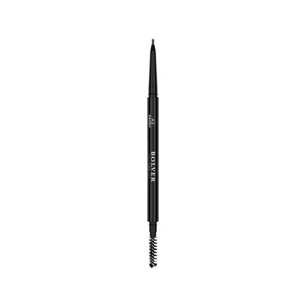 Dual-Ended Long-Lasting Dark Brown Eyebrow Pencil A3 by Polfair