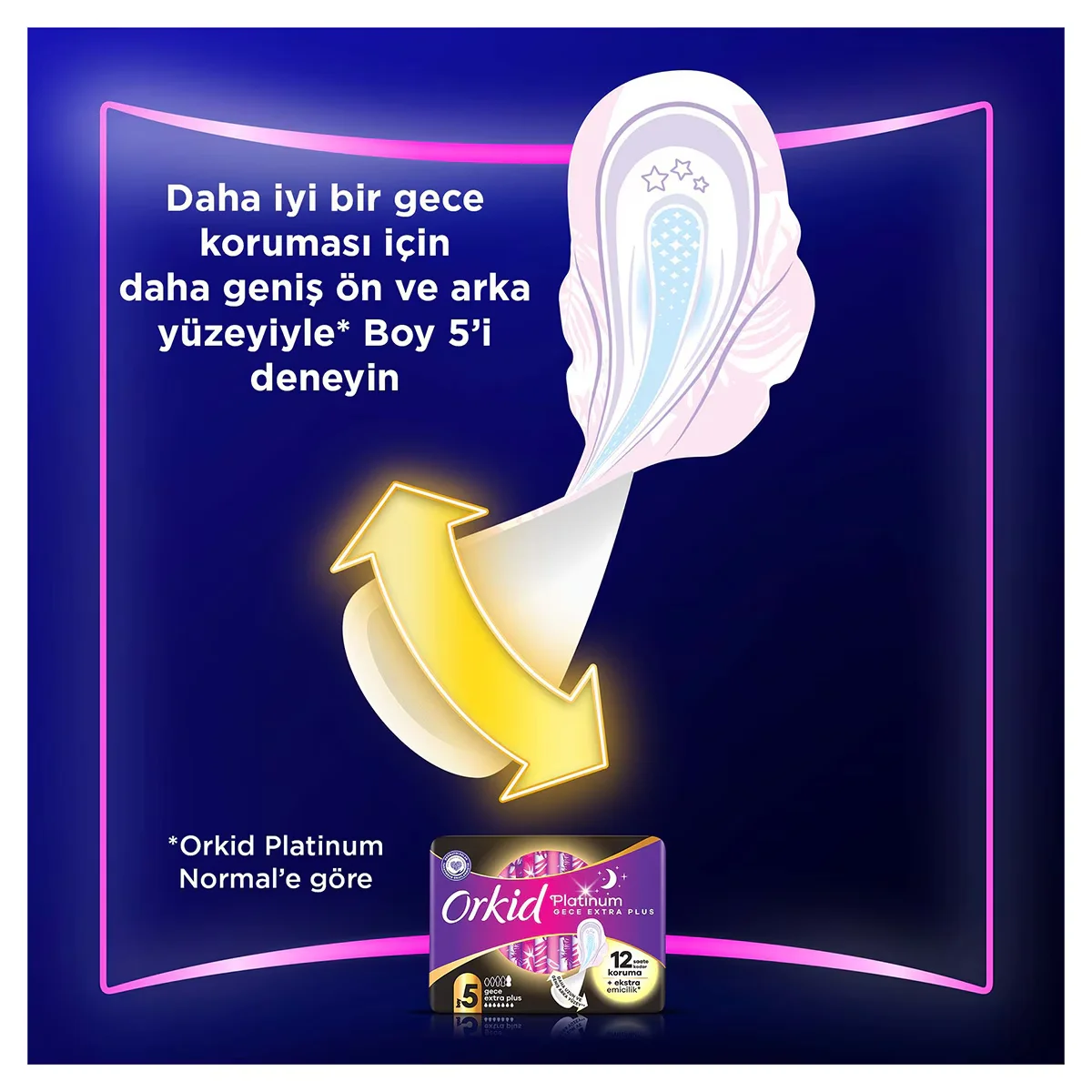 Прокладки гигиенические Orkid Platinum Ночные 10 шт.
