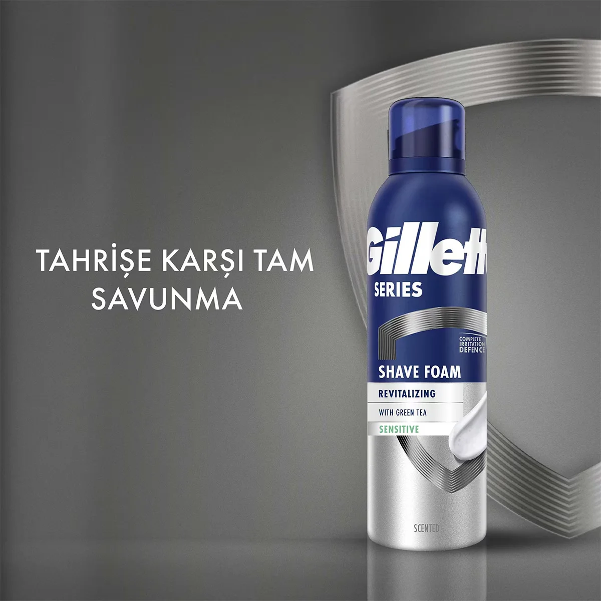 Gillette Sensitive Rasiercreme mit Grüntee-Extrakt - 250ml