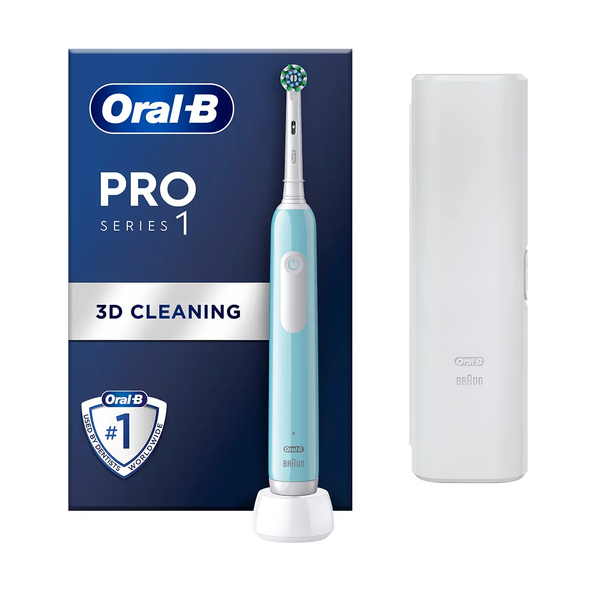 Oral-b Pro Electric Toothbrush Blue + Bag