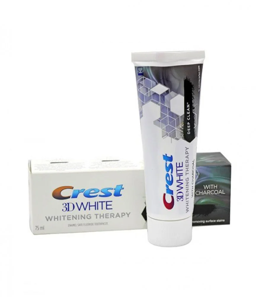 Crest 3D White Deep Clean Toothpaste with Charcoal 75 ml