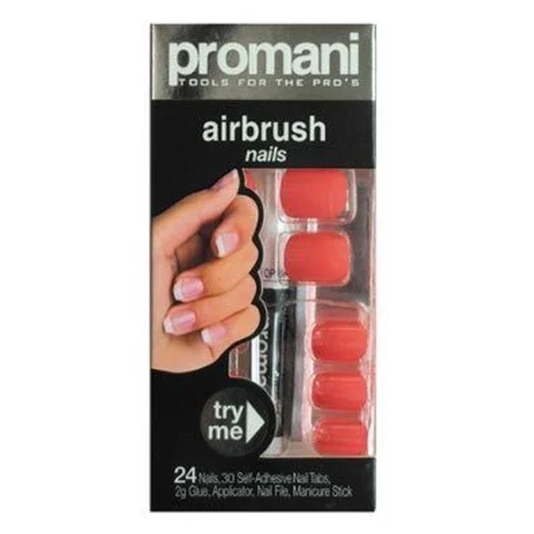Promani False Nail Kit Pomegranate Flower