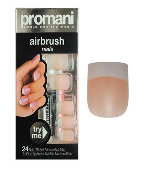 Promani Thick French False Nails Kit Easy Pink