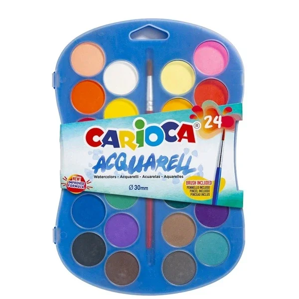 Carioca Watercolour 30 mm Brush 24 pcs