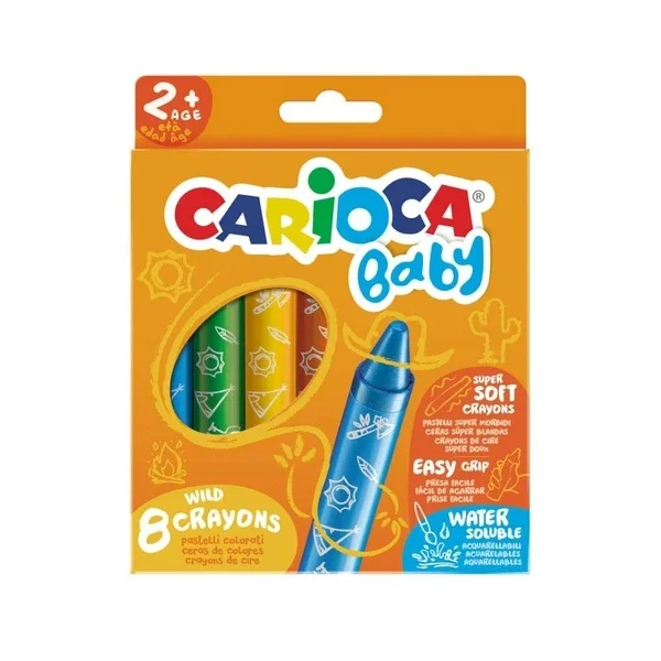 Carioca Baby Crayons 8-pack (2+ Years)