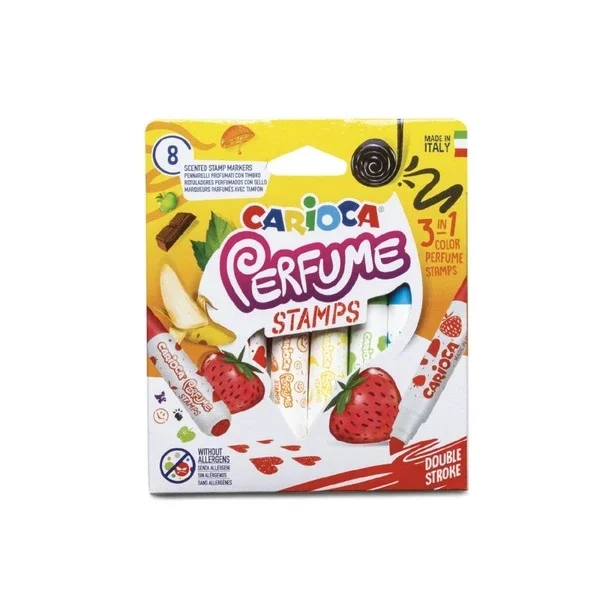 Carioca Jumbo Scented Felt Tip Pen Set - 8 Non-Toxic Markers