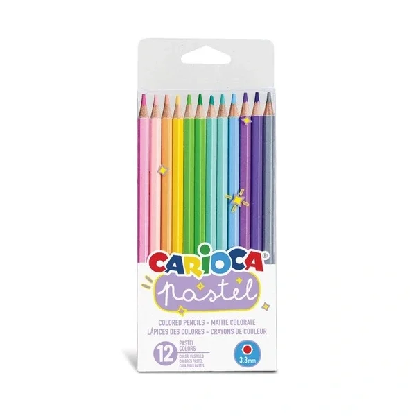 Carioca Pastel Color Crayons 12 pcs