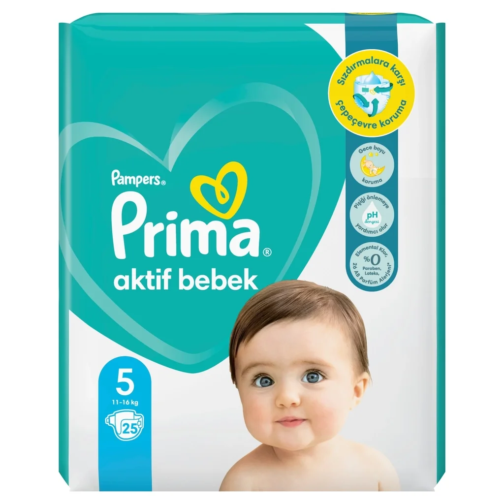 Prima Pampers Active Diaper Size 5 25 pcs