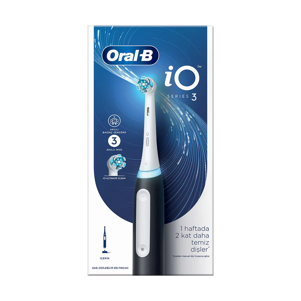 Oral-b Io3 rechargeable Toothbrush-black