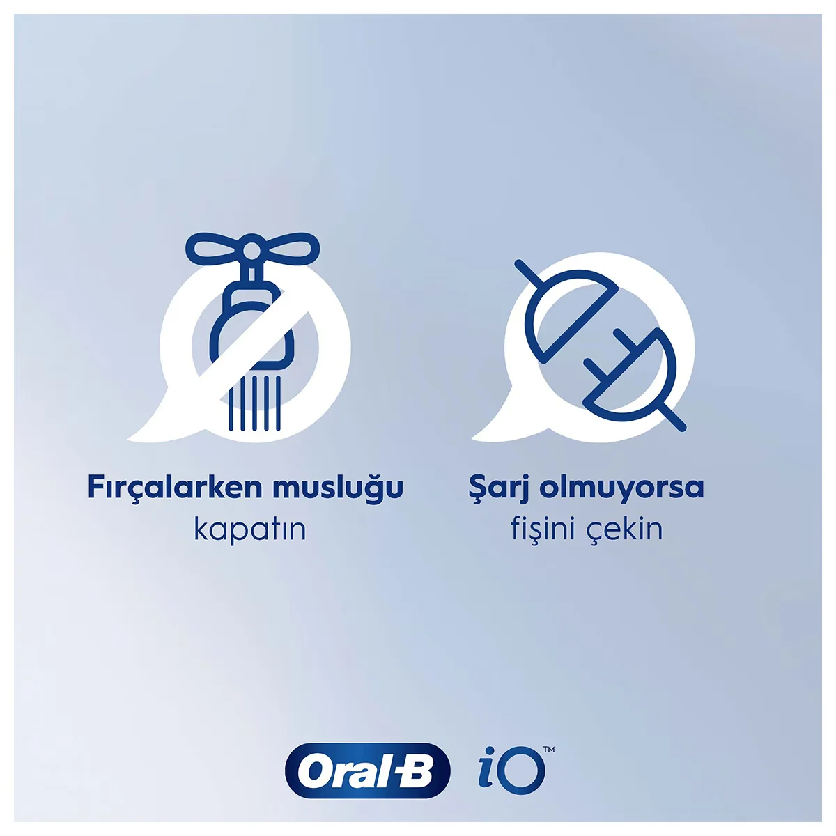 Зубная щетка Oral-B Io3 аккумуляторная черно-синяя 2 шт.